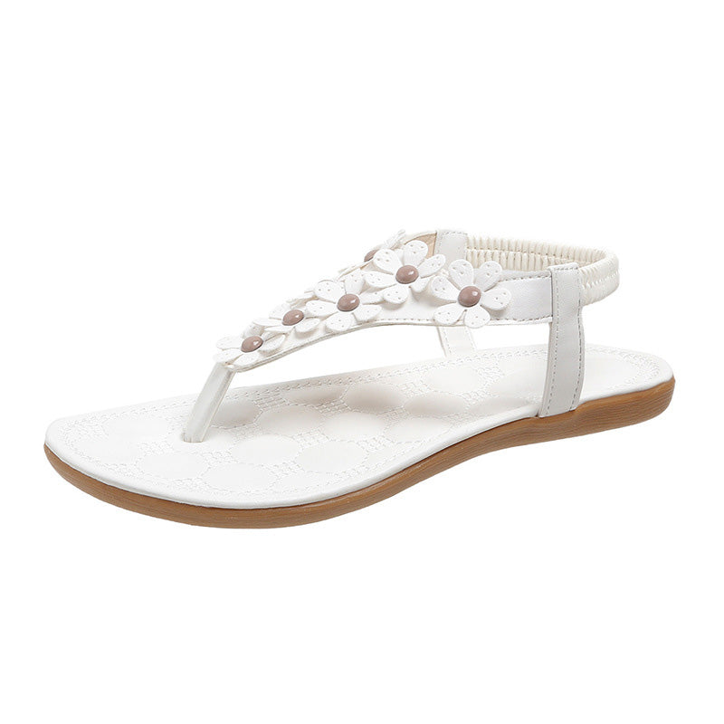 Sandalias ortopédicas para mujer con detalle floral y suela anatómica – SELVIA CONFORT