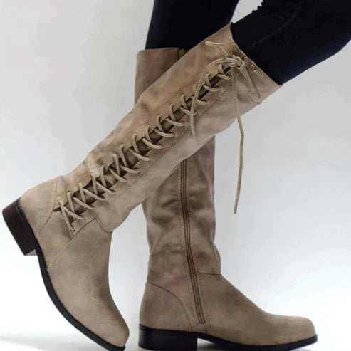 Botas altas con cordones para mujer y diseño robusto – JULIA