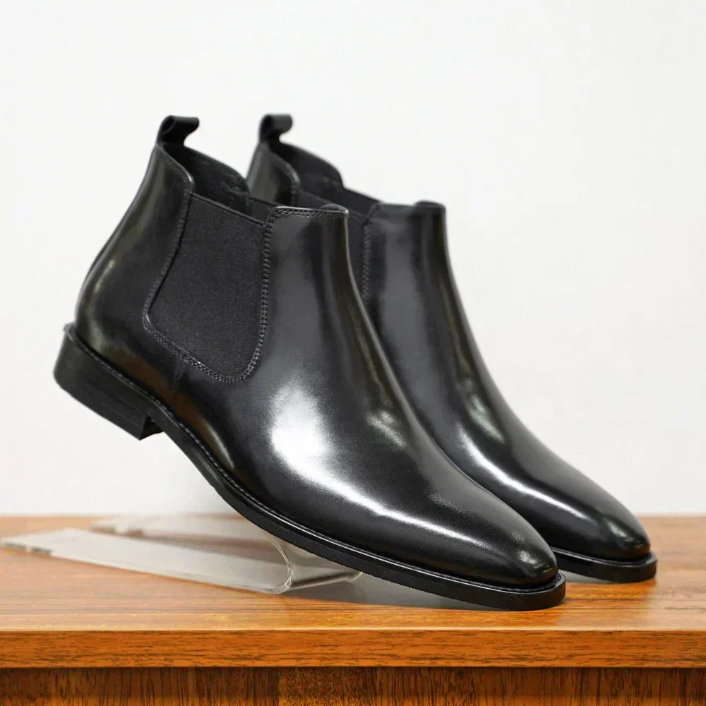 Botas chelsea de cuero auténtico para hombre – WALKER