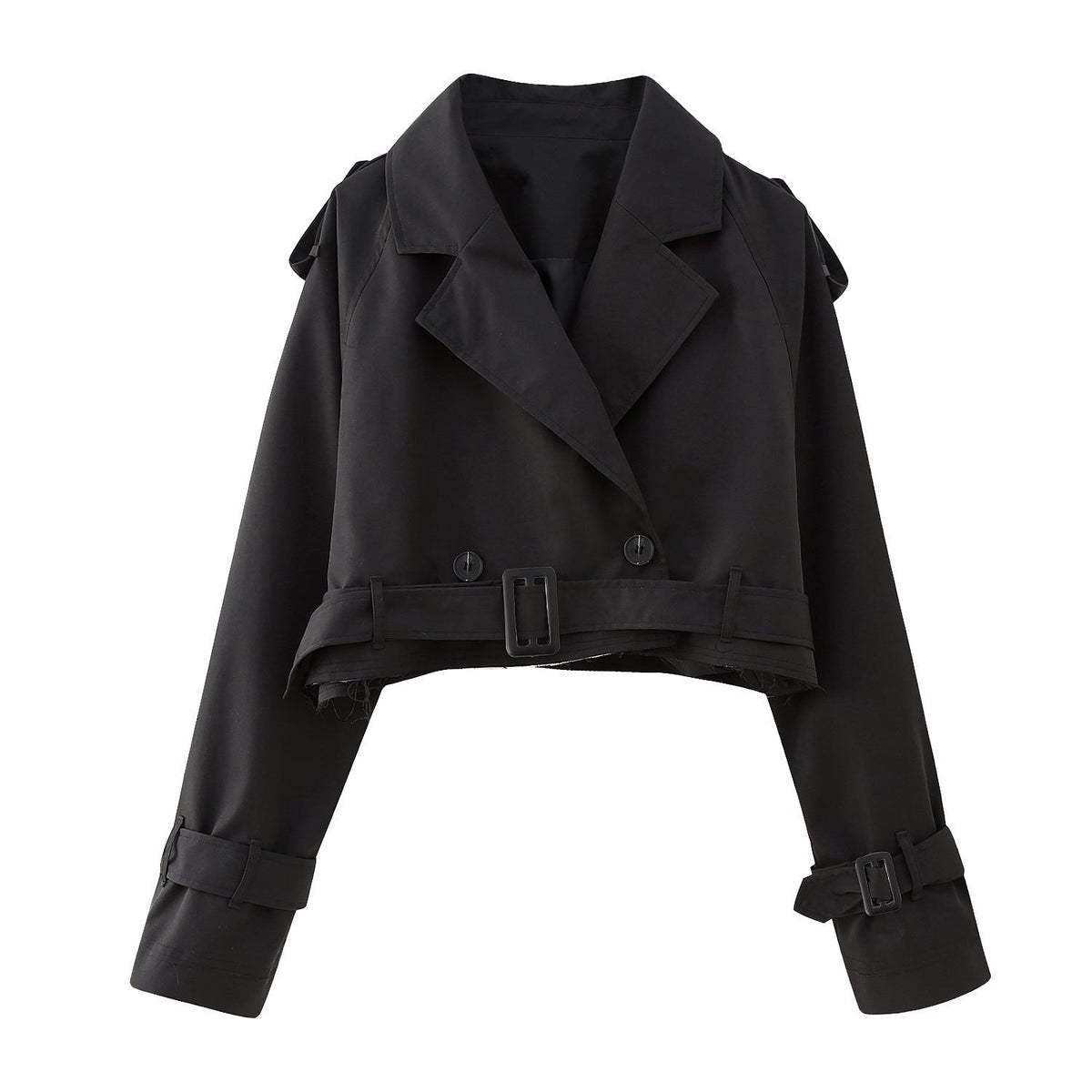 Trench corto elegante para mujer con corte entallado – STEPHANIE
