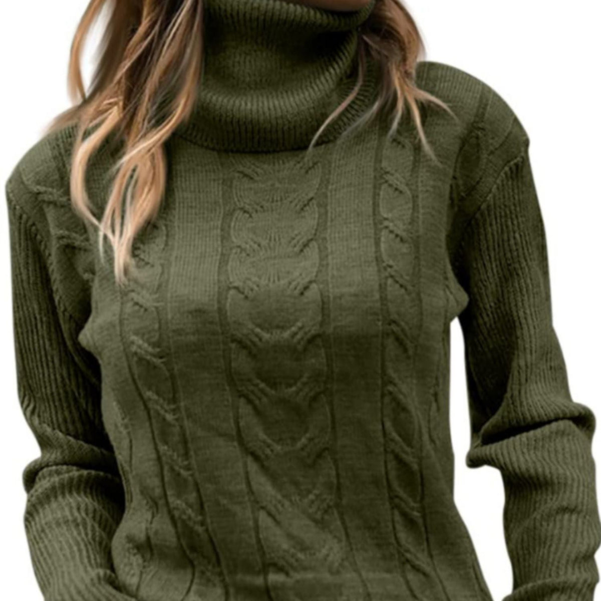 FAYA - Suéter de cuello alto para mujeres