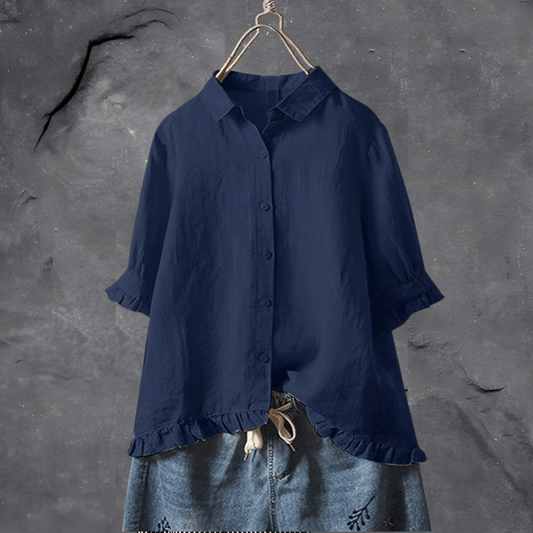 Camisa clásica de manga larga en algodón transpirable – CAVALLI