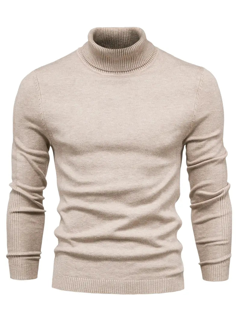 LUCA - Suéter de cuello alto con diseño ajustado para hombre