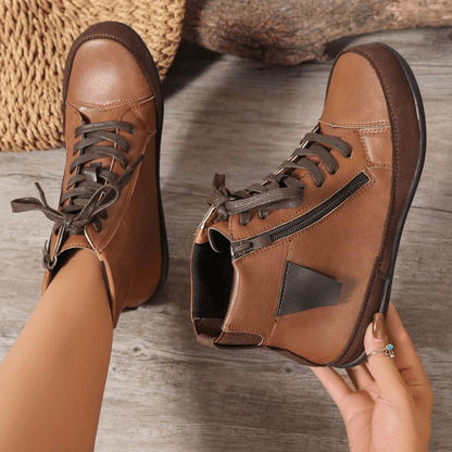Botas altas de mujer con cremallera y plantilla cómoda – LIVARA