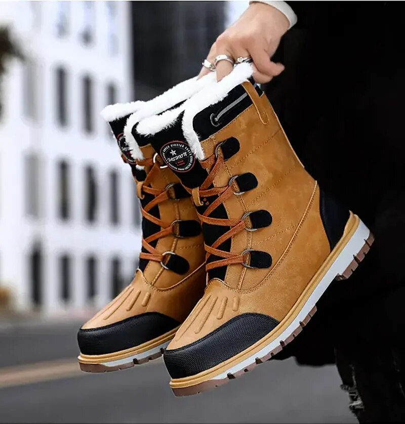 Botas de invierno para hombre con forro cálido y suela antideslizante – ALPENOR