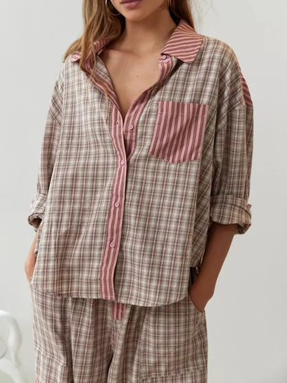 COSY – Conjunto de pijama para mujer de dos piezas, suave y elástico