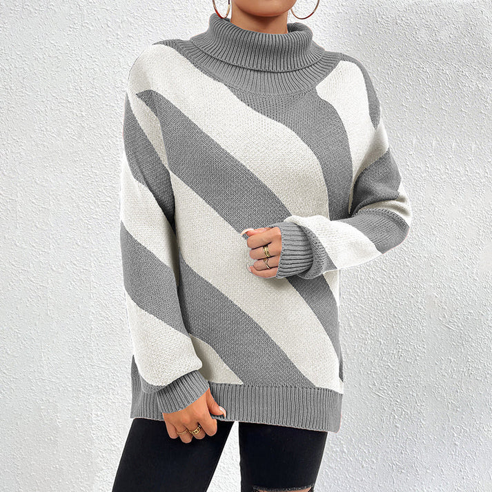 SAVINA – Suéter casual de rayas para mujer