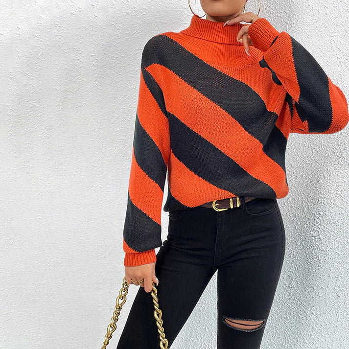 SAVINA – Suéter casual de rayas para mujer