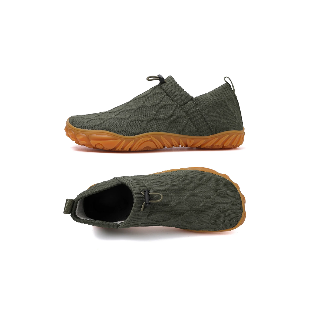 Zapatillas barefoot de senderismo con puntera ancha y suela antideslizante – ROOTSTEPS