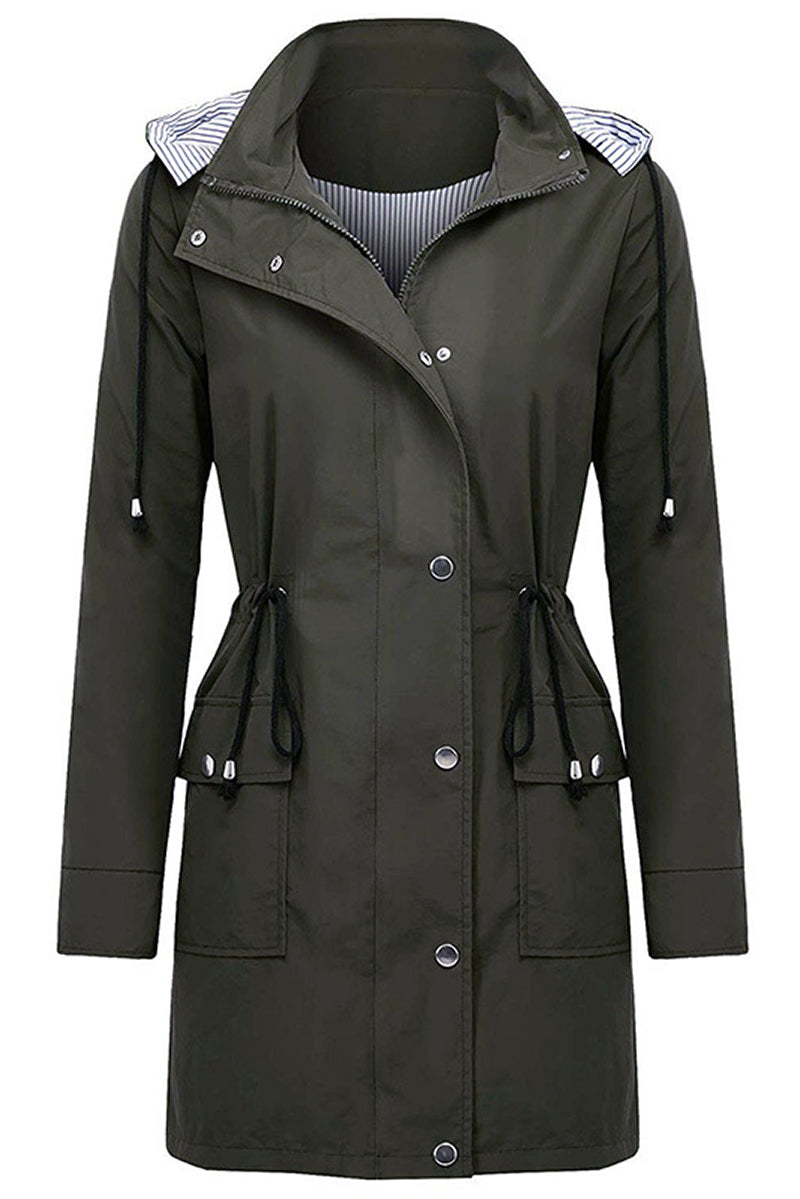 Chaqueta ligera para mujer con capucha y cordón ajustable – TAMIRA
