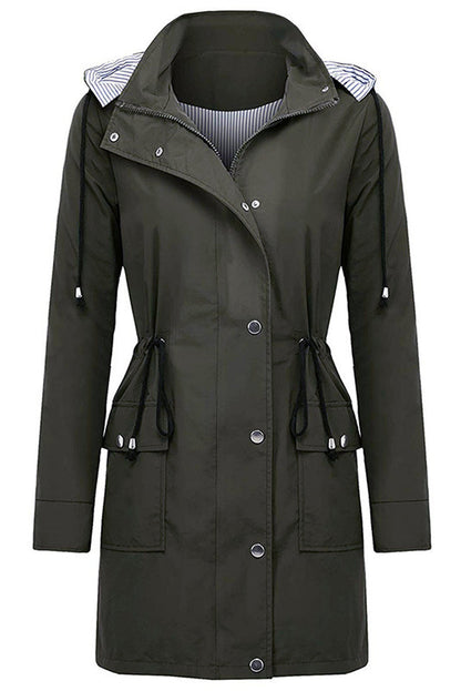 Chaqueta ligera para mujer con capucha y cordón ajustable – TAMIRA