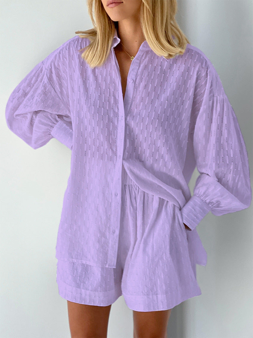 Conjunto veraniego de blusa fluida y short ligero para mujer – ZAYRA