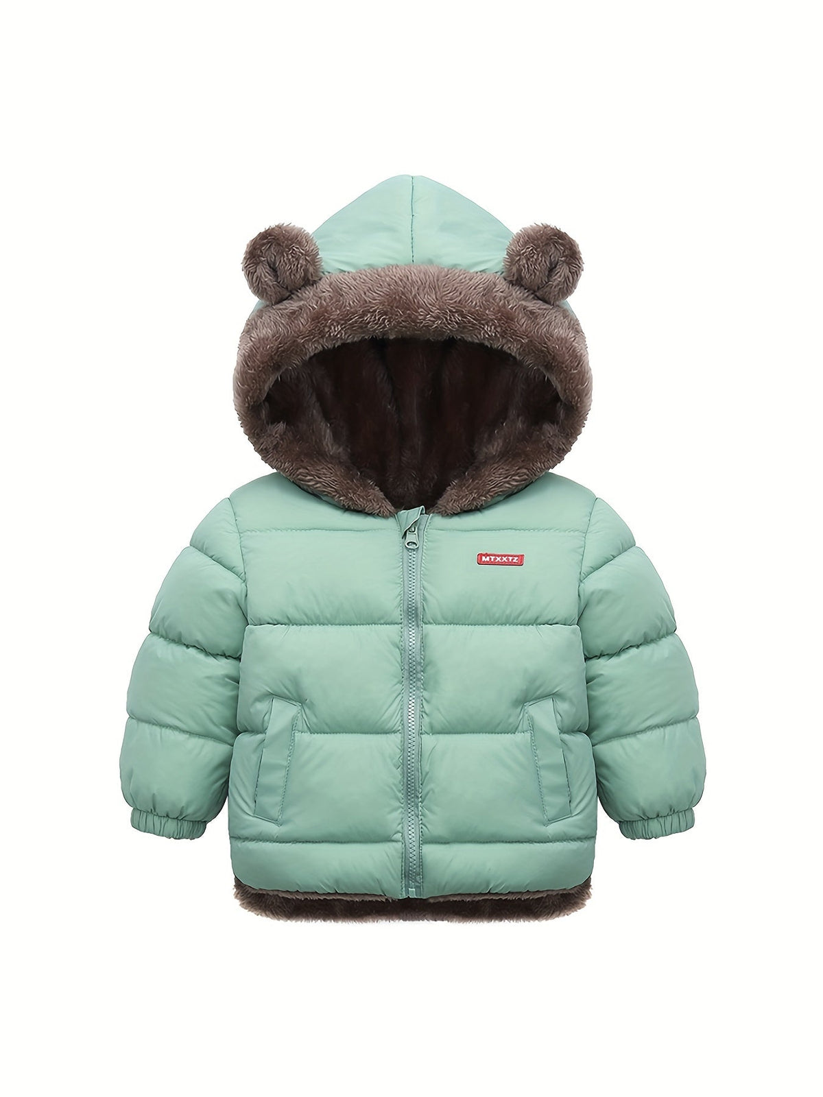 LOKI - Abrigo de invierno para niños con forro de piel sintética