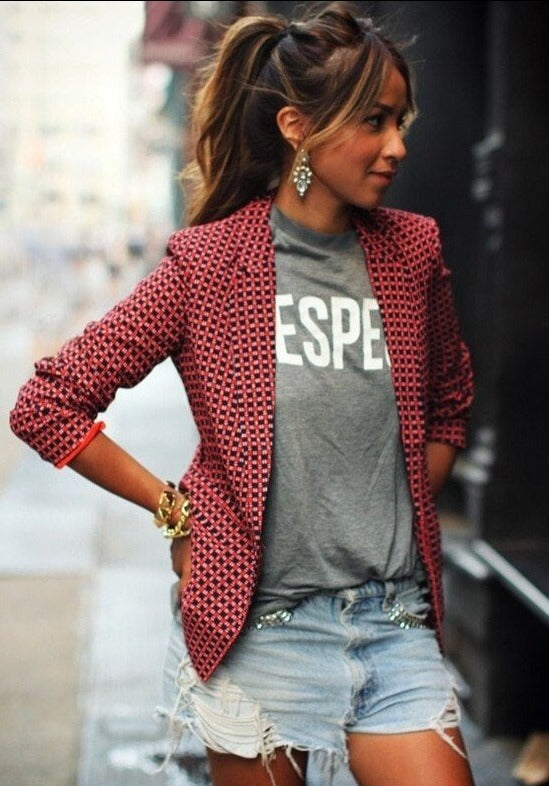 Blazer ligera entallada para mujer – ALETHEA