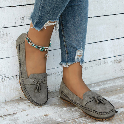 Mocasines elegantes para mujer con lazo y suela flexible – LUNIA FLEX