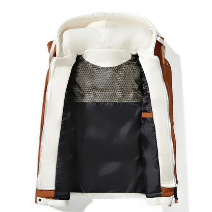 LIAVEN – Chaleco acolchado tipo puffer para hombre con capucha