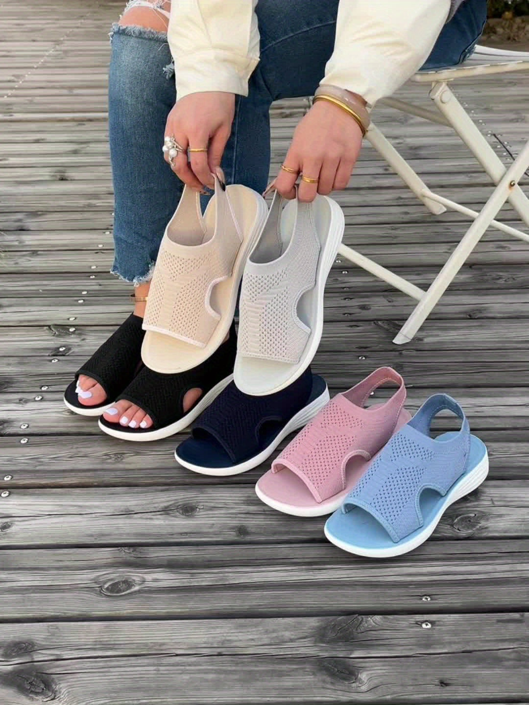 Sandalias ligeras y cómodas con soporte para el arco para mujer – LUNARINA