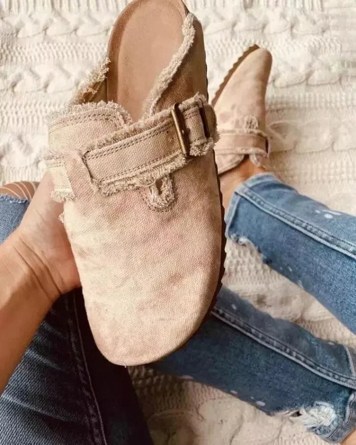 Zuecos de Lona Ligeros y Transpirables para Damas de Uso Casual – AEVA