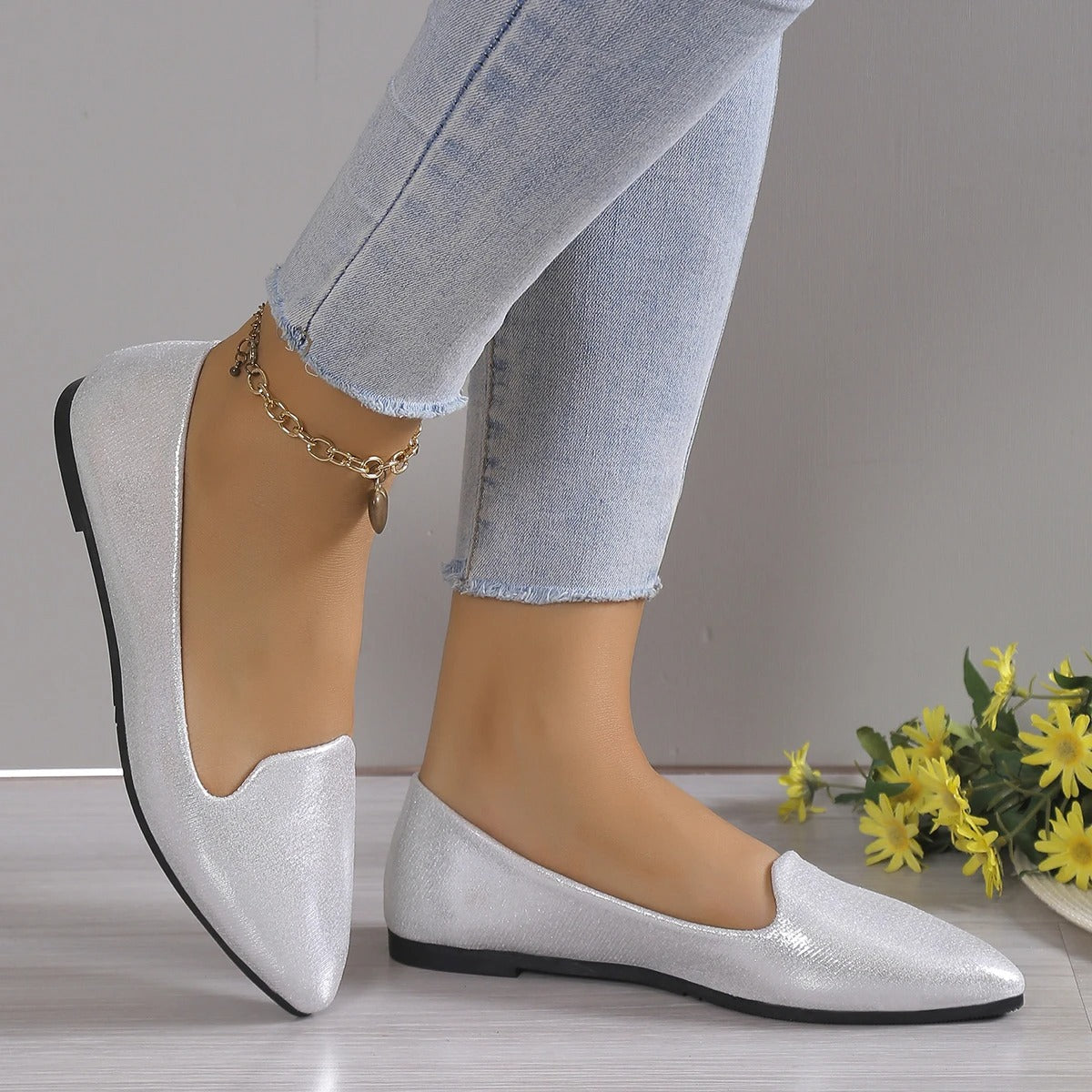 Bailarinas de mujer con punta fina y corte bajo – DAYANELLE