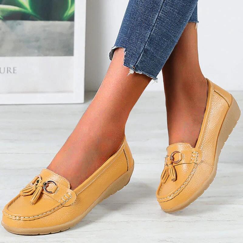 Zapatos planos ortopédicos para mujer con diseño clásico – MAIREEN
