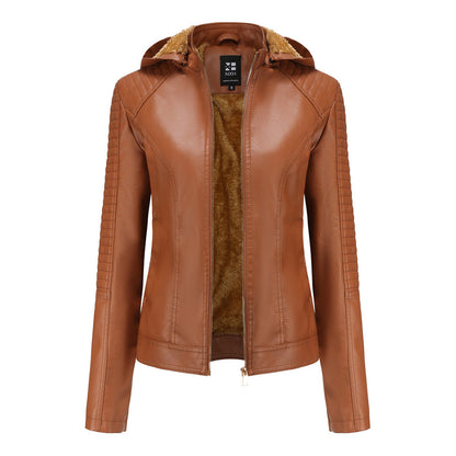 INAYA – Chaqueta de cuero versátil con múltiples opciones para mujer