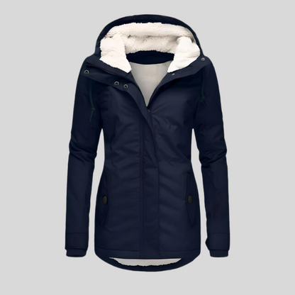 Chaqueta Impermeable Larga con Capucha para Mujer – CHRISTIN
