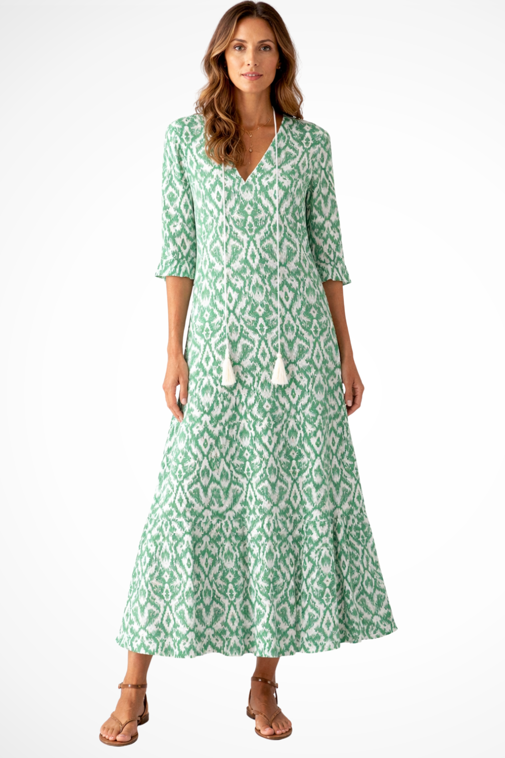 Isla – Vestido maxi bohemio de playa para mujer