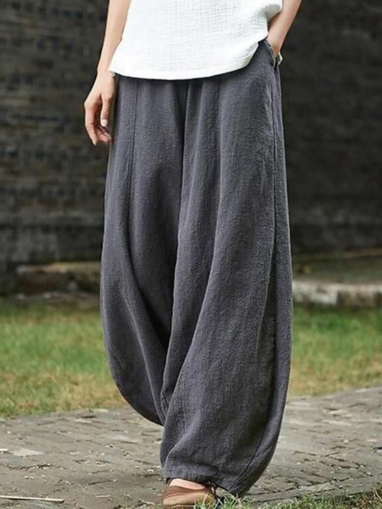 Pantalón de algodón cómodo y ligero para mujer – EMILIA