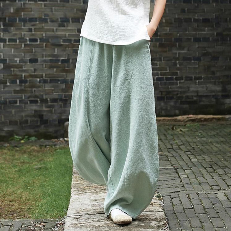 Pantalón de algodón cómodo y ligero para mujer – EMILIA