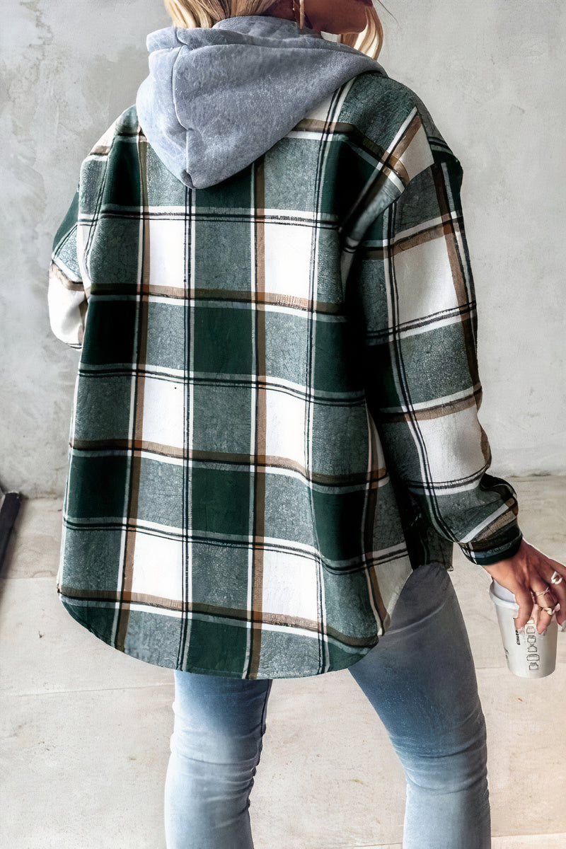 GRETEL - Cómoda chaqueta con capucha y estampado para mujeres