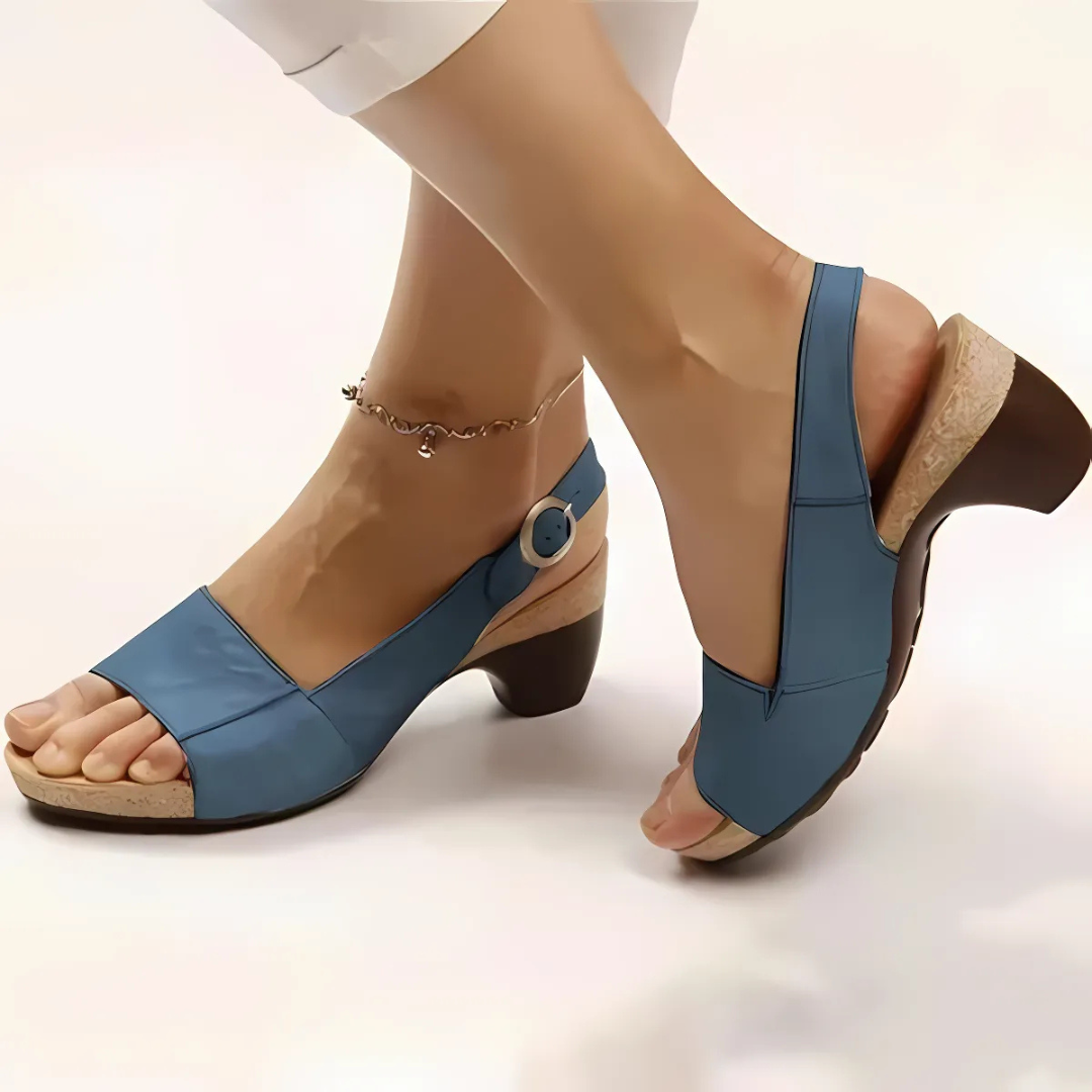 Zapatos elegantes de tacón bajo para mujer – GEORINA