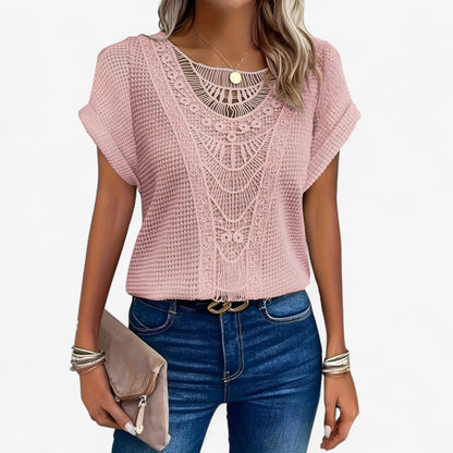 Top de encaje elegante para mujer – CÉLINE