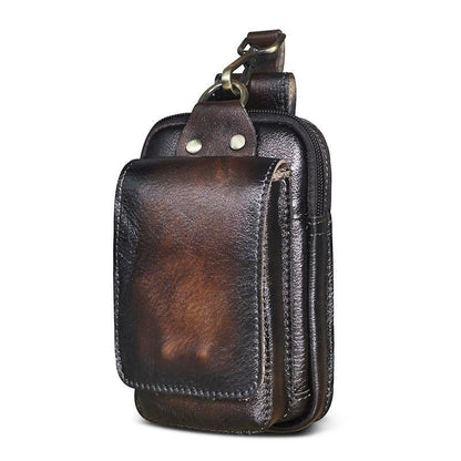 Riñonera de cuero para hombre – VALTERIO