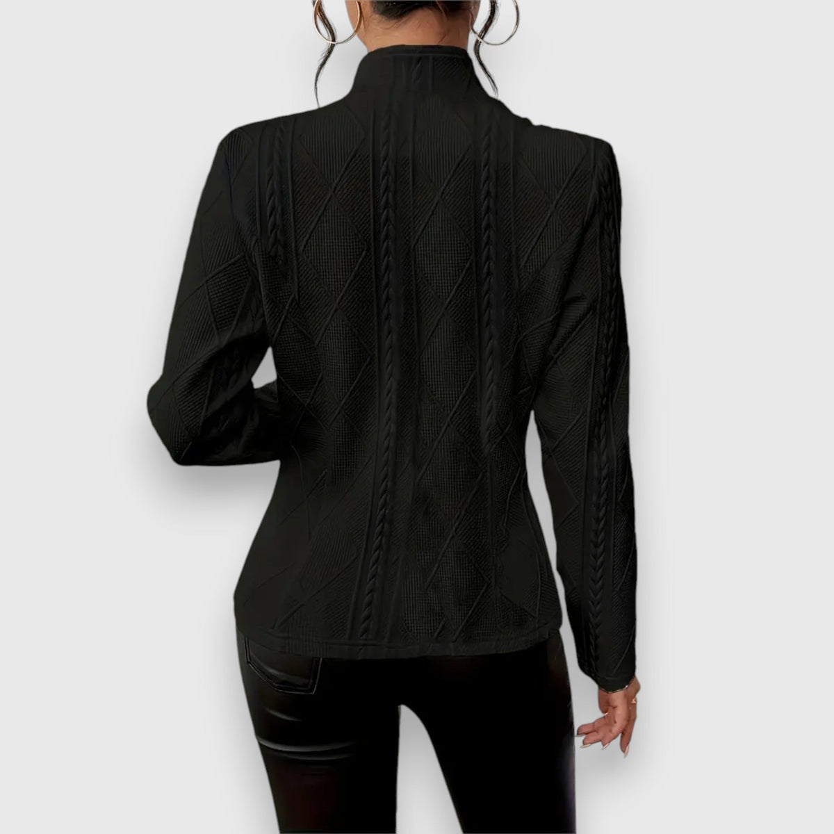 Blazer entallada con textura estructurada para mujer – VERA