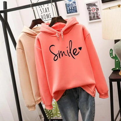 Sudadera con capucha y estampado moderno para mujer – JESSIKA