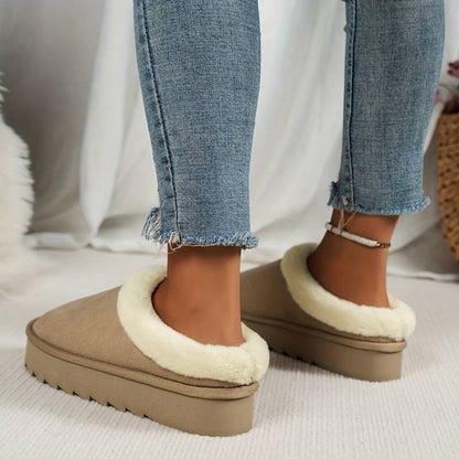 BRIDGET - Zapatillas de casa cálidas con suela gruesa para mujeres