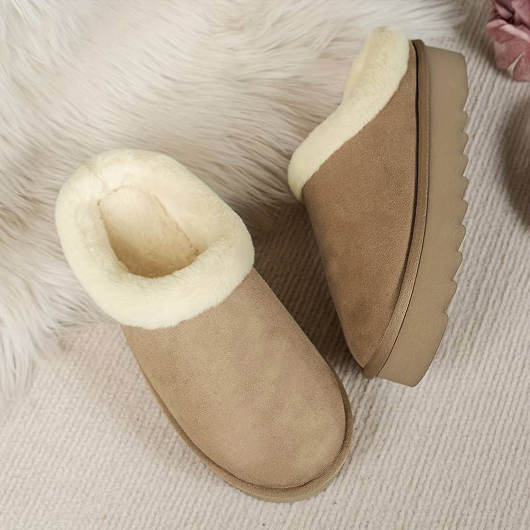 BRIDGET - Zapatillas de casa cálidas con suela gruesa para mujeres