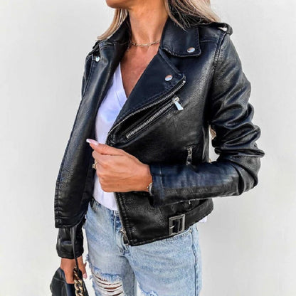 Chaqueta elegante de mujer con solapa clásica y corte versátil – LAURA