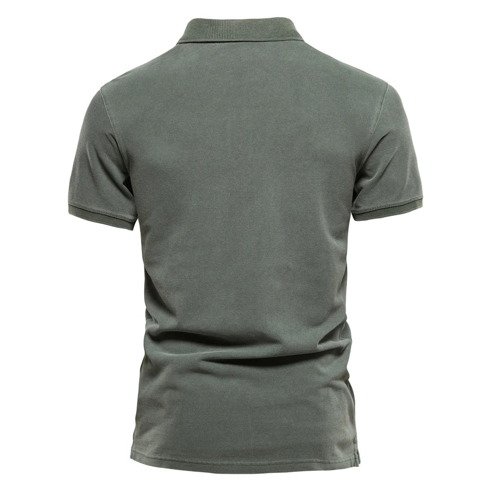 Polo elegante de hombre con corte entallado y cuello clásico – LEVANO