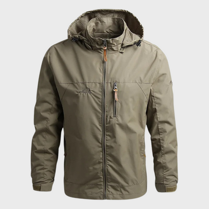 Chaqueta impermeable de hombre con cuello alto – LUCA