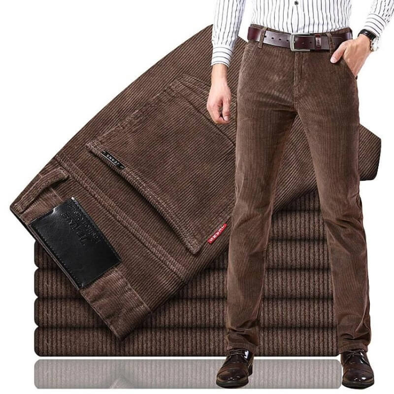 Pantalón clásico de pana para mujer con corte recto – MAVE