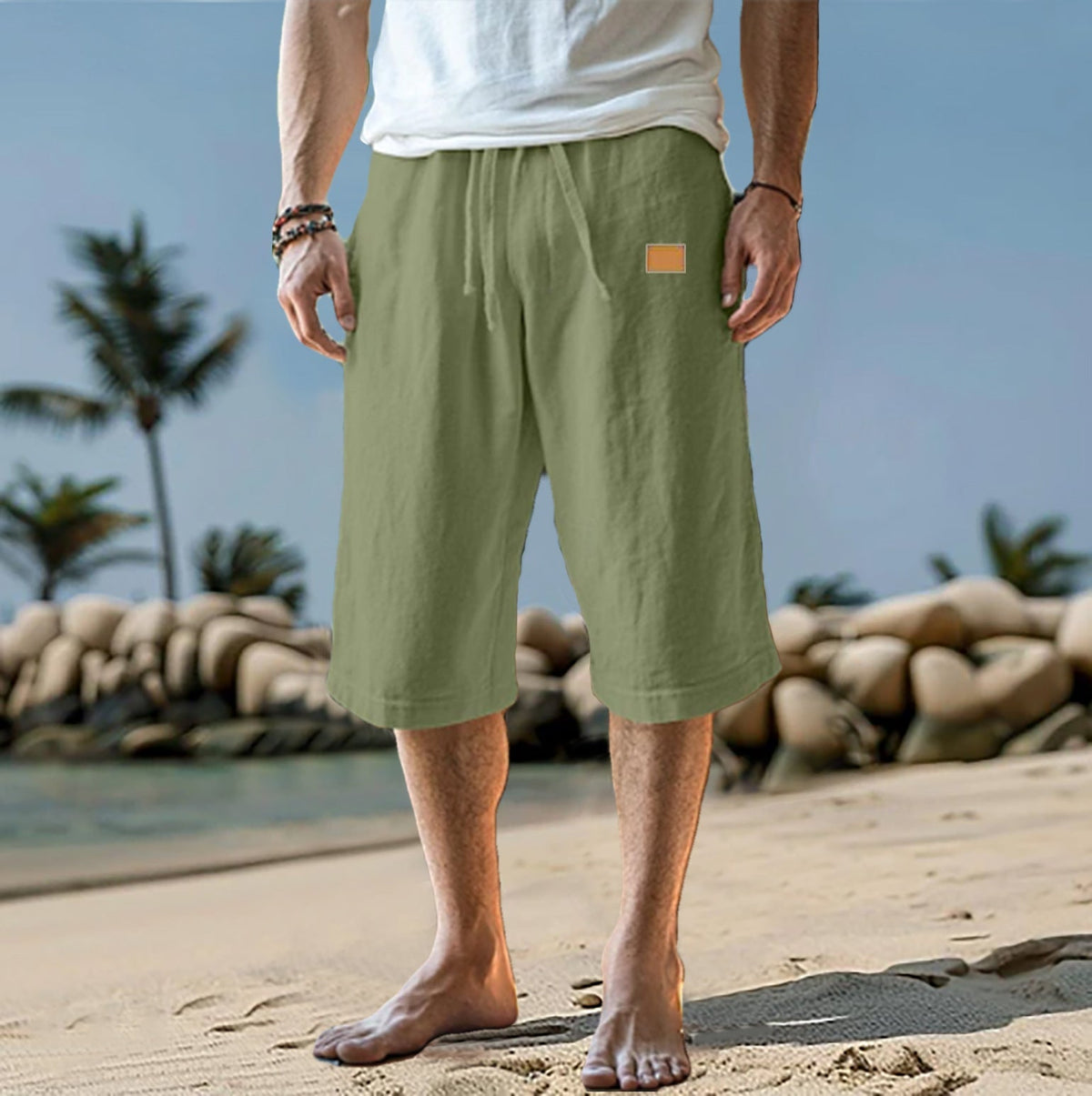 Short de hombre con corte relajado y cintura ajustable – ALVARO