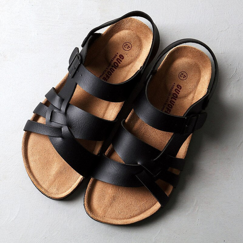 Sandalias de hombre con tiras ajustables y suela antideslizante – BELYOR