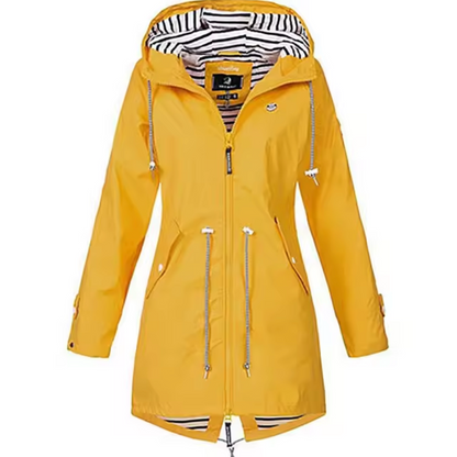 Abrigo Impermeable con Capucha para Mujer – SANDRA