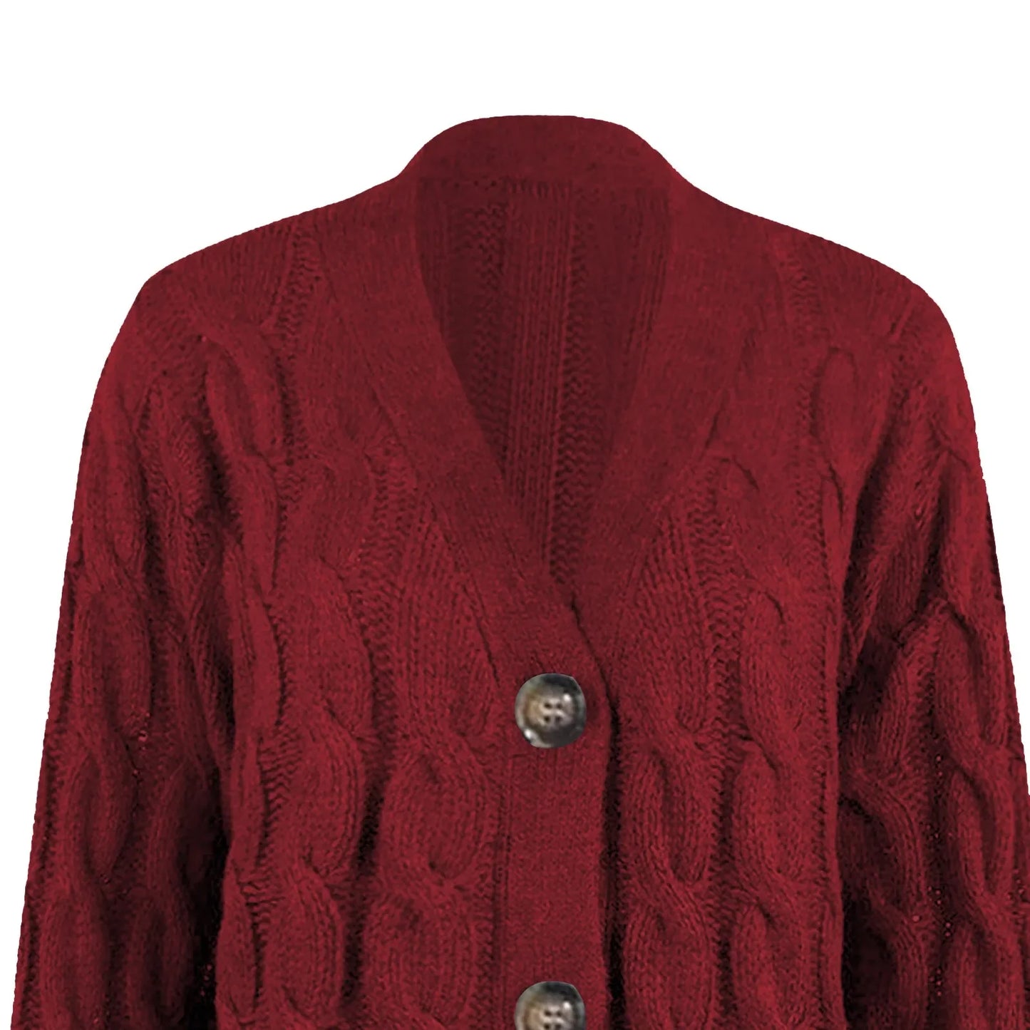 PUCK - Chaqueta de punto casual para mujeres