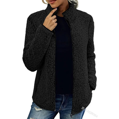 TRYNE - Chaqueta de forro polar para mujeres para el invierno