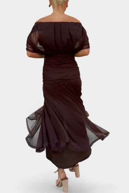 Eloria – Vestido maxi floral romántico elegante para mujer