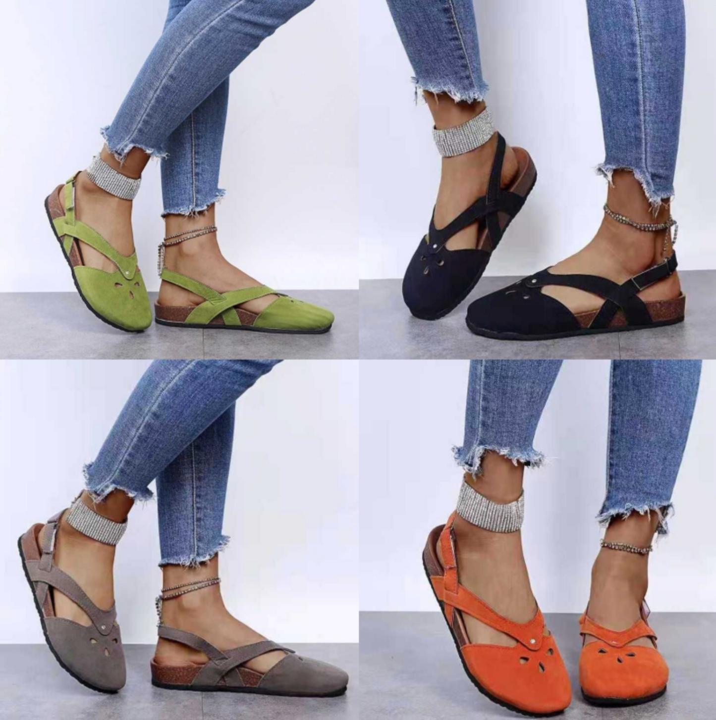 Zapatos de Senderismo Ortodónticos para Mujeres con Soporte Arqueado y Cierre de Velcro – Kjerstin