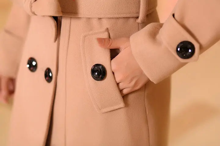 Abrigo largo elegante y sofisticado para mujer – SOPHIA