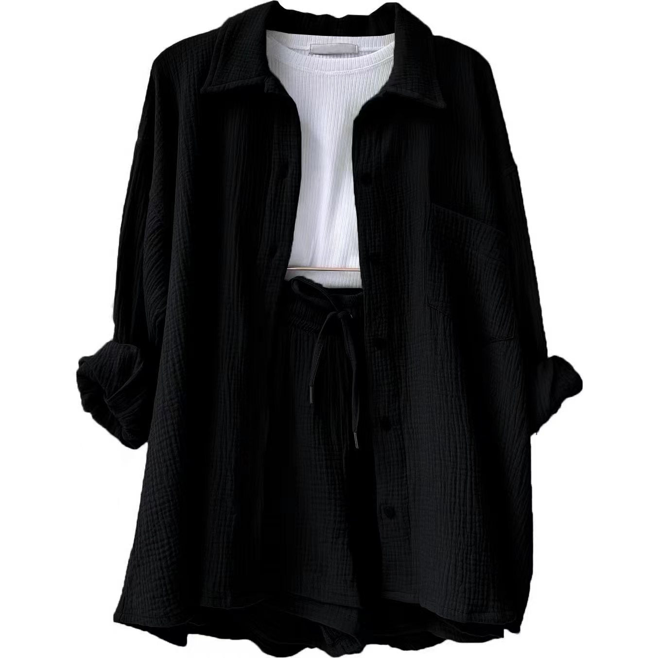 Conjunto de dos piezas en algodón para mujer, estilo relajado y elegante – LUNARIA